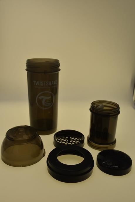 Kojenecká fľaša twistshake čierna, twistshake