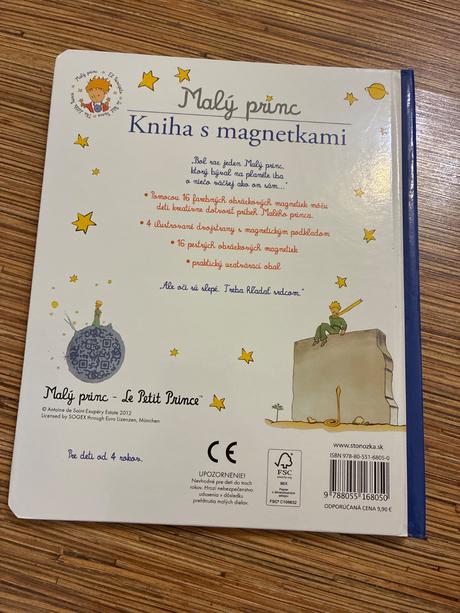 Malý princ kniha s magnetkami, 