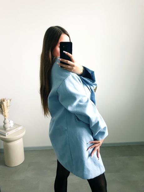 Modrý kabátik xl, xl