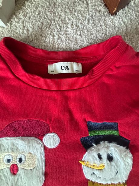 Mikina vianočná, c&a,134