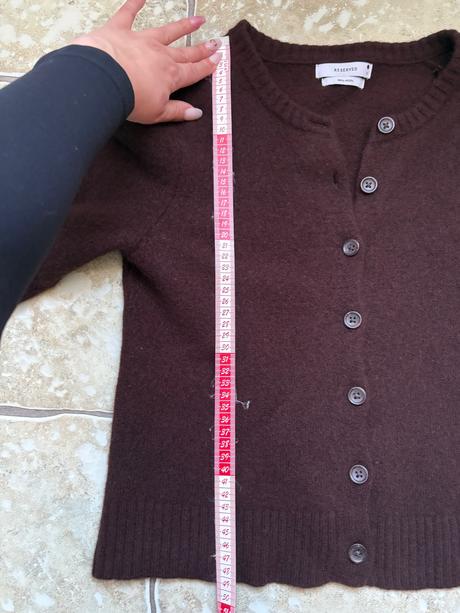 Vlnený čokoládovo hnedý sveter reserved, reserved,xs