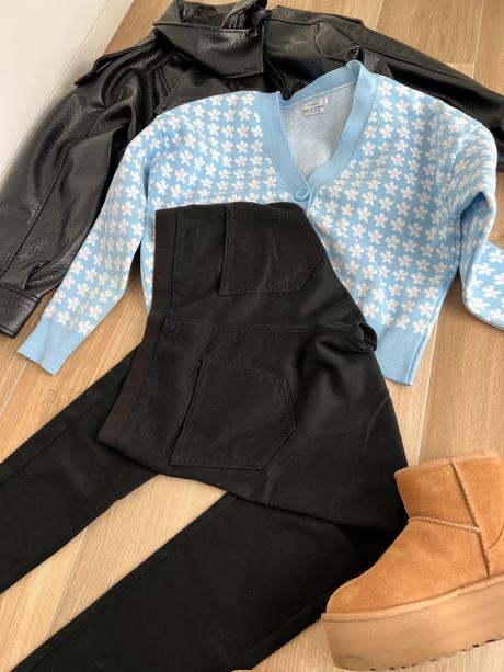 Čierne pohodlné nohavice, xl