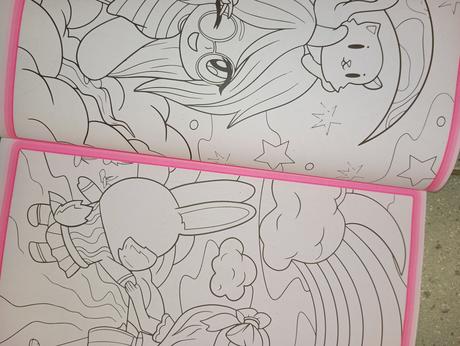 Manga kawaii color omaľovánka s nálepkami, 