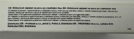 Silikónové naplaste po cisárskom reze, nové, 