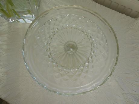 Podnos lisované sklo top top stav, krásny, 