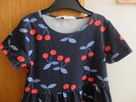 Tričko k legínam s čerešňami hm 122/128, h&m,122