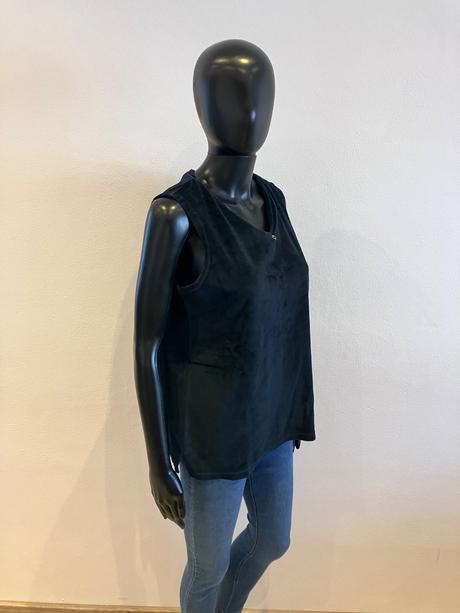 Dámsky tmavomodrý zamatový vrch (m/l), tcm,m