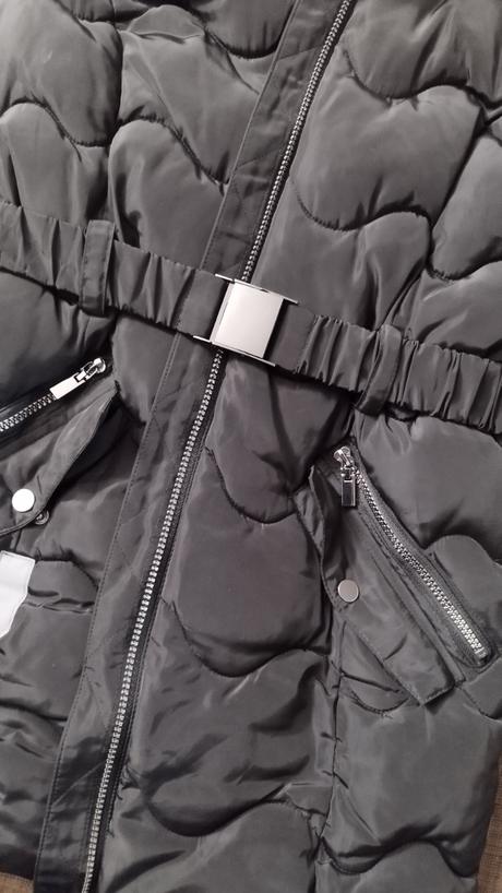 Čierna zimná bunda predĺžená 164, f&f,164