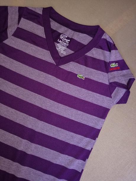 Lacoste dlhšie bavlnené tričko, lacoste,s