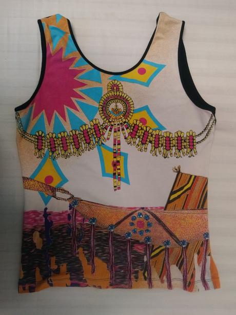 Dámsky elastický farebný top, kfl italy, xs/s, xs