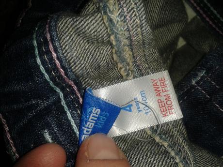 Trendy riflová suknička nenosená, adams,104