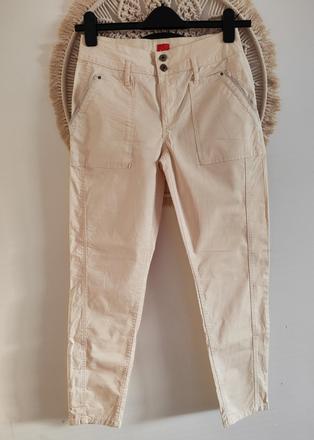 Krémové nohavice miss, s