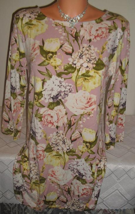 Bavlnena kvietkovana tunika, l