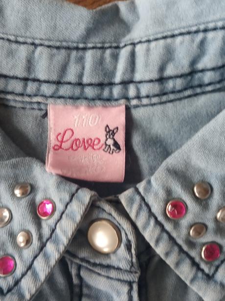 Set pre dievčatko riflová košieľka + 2ks kraťasy, next,110