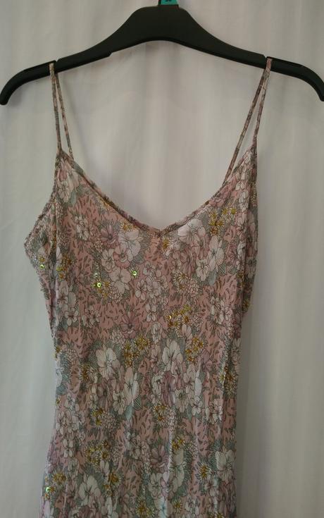 Dámske farebné šaty na ramienka, h&m, h&m,xs