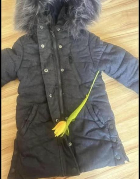 Dievčenská bunda reserved s bohatou kožušinou, reserved,110