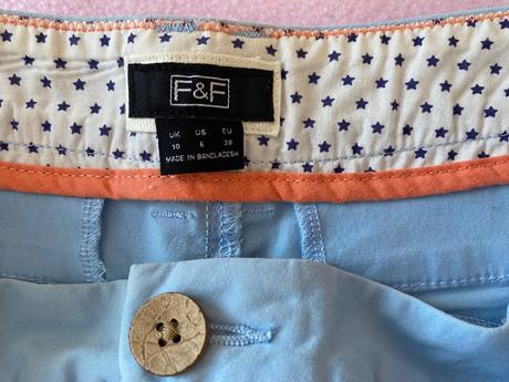 Krátke bavlnené nohavice, f&f,38