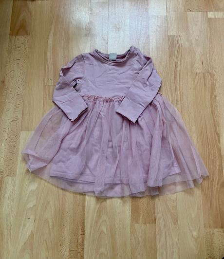 Detske staroruzove tylove saty, h&m,74