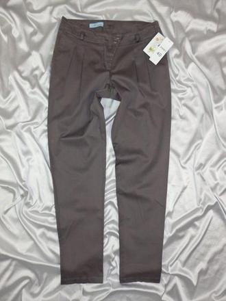 Luxusné tmavohnedé nohavice, 42