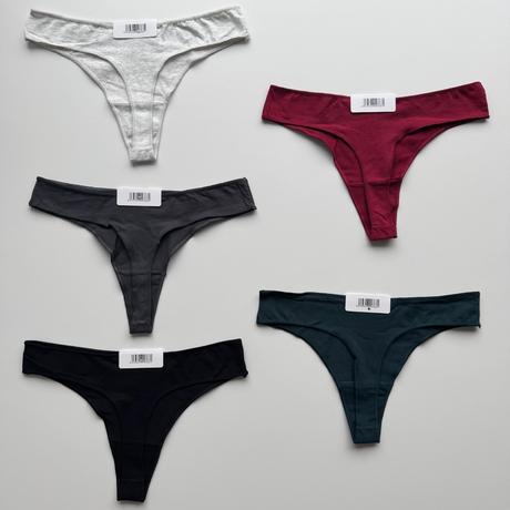 Dámske bavlnené tangá h368, l / m / s / xl