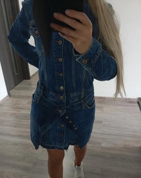Džínsové šaty, zara,xs
