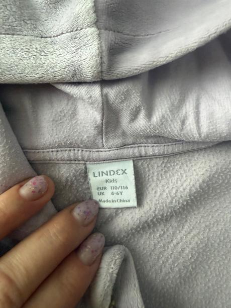 Velúrova mikinka s trblietavym konikom, lindex,110