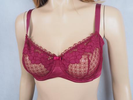 Kvalitná bordová podprsenka, 95c