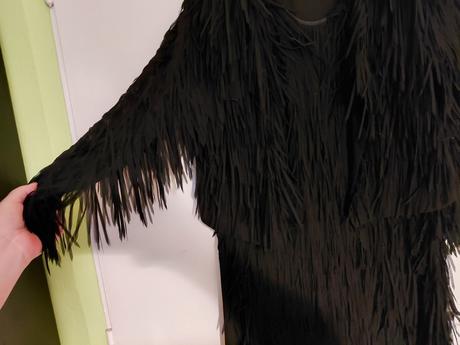 Suprava-šaty a sako so strapcami,vel. s,zn.guess, guess,s