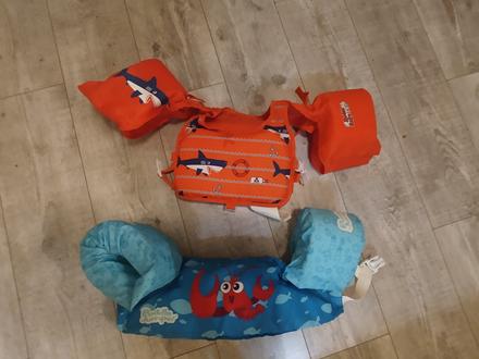 Rukavniky + vesta / pás / plavecký opasok, 
