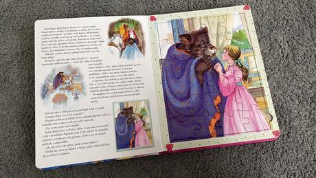 Pohadkove princezny kniha s puzzle, 