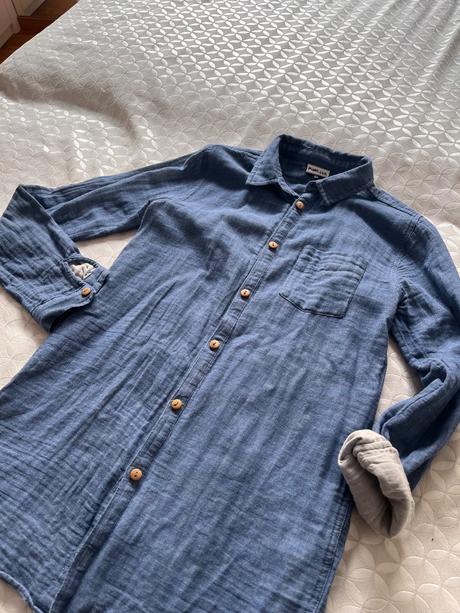 Košela bavlnena riflovy vzhlad pompdelux, pompdelux,164