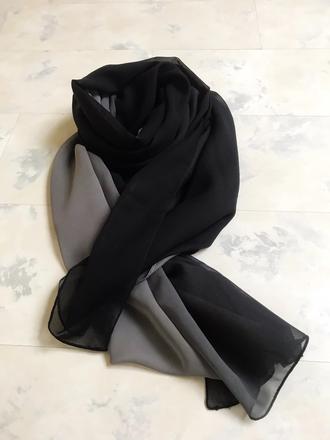 Šifónová maxi šatka na krk, xxxl