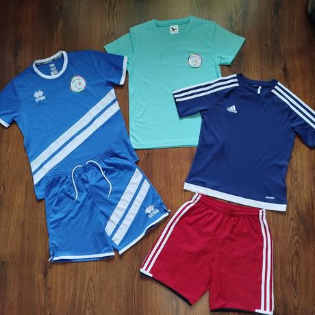 Balík futbalového oblečenia pre dievča 146/152, adidas,146
