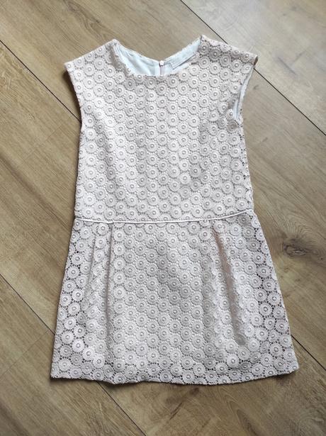 Čipkované šaty, zara,140