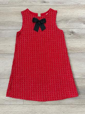 Šaty z buklé džerseja mašľa h&m 122/128, h&m,128
