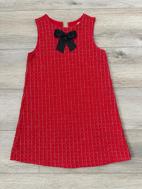 Šaty z buklé džerseja mašľa h&m 122/128, h&m,128