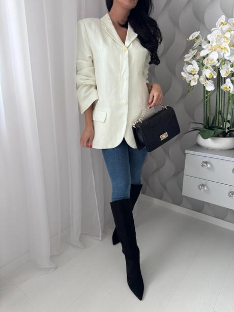 H&m - sako z ľanovej zmesi, h&m,s