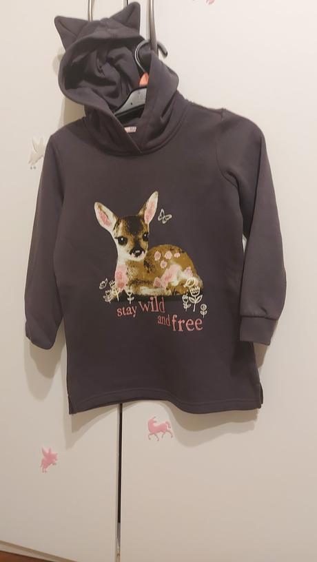 Predám dievčenskú mikinu veľ.110-116, dopodopo,110