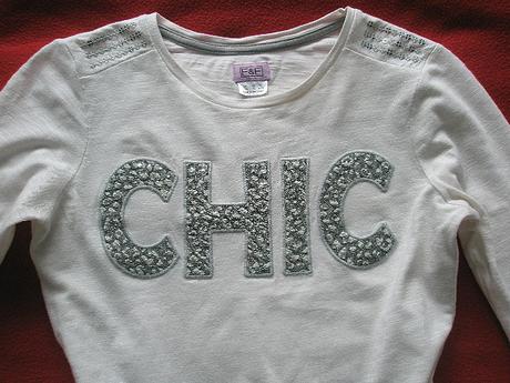 Tričko zn. f&f s trblietavým nápisom veľ. 140, f&f,140