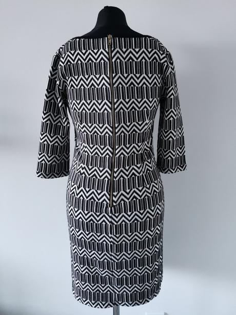 Čierno biele vzorované šaty bodyflirt, bonprix,s
