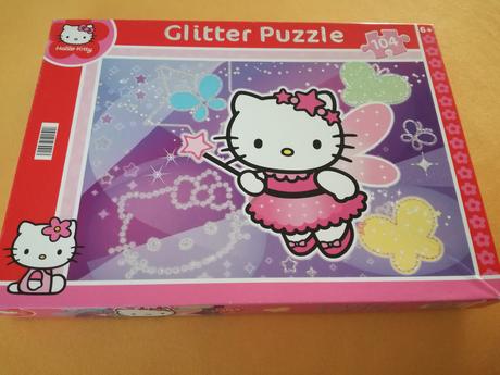 Glitter puzzle hallo kitty,