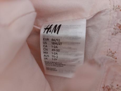 Klobúky 1-2 roky, h&m,86