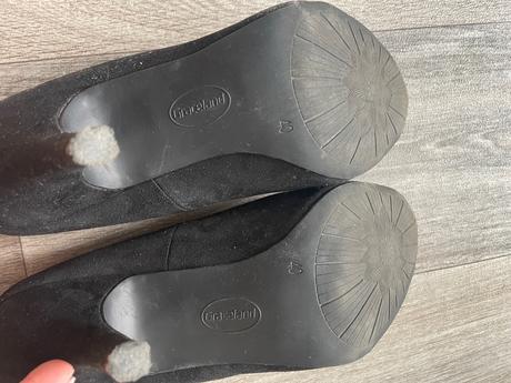 Semišové elegantné čierne lodičky, graceland,40