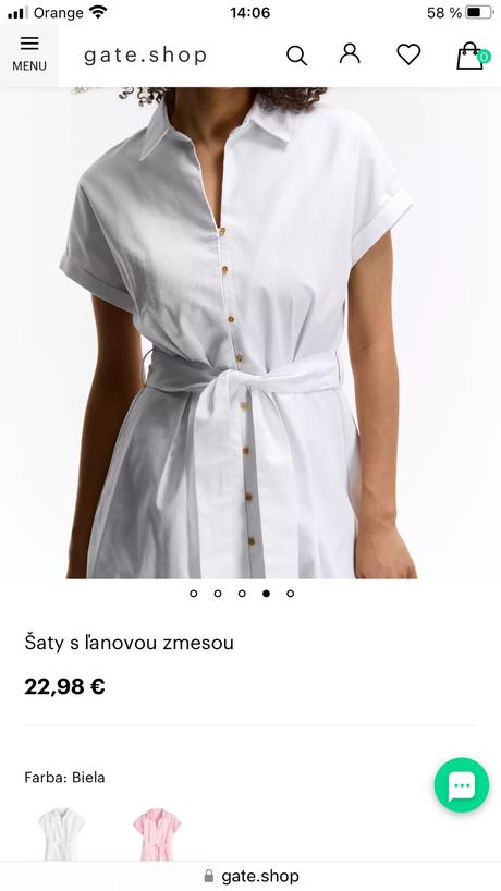 Košeľové šaty s ľanovou zmesou, gate,xs