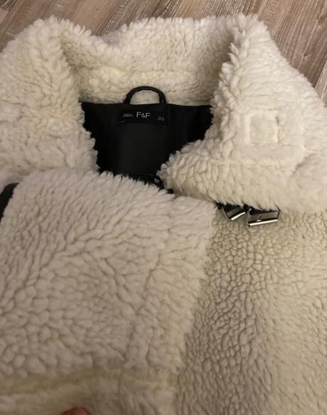 Krásna zimná kožušinová bunda, f&f,xl