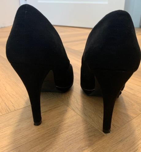 Dámske čierne semišové lodičky jenny fairy, 37