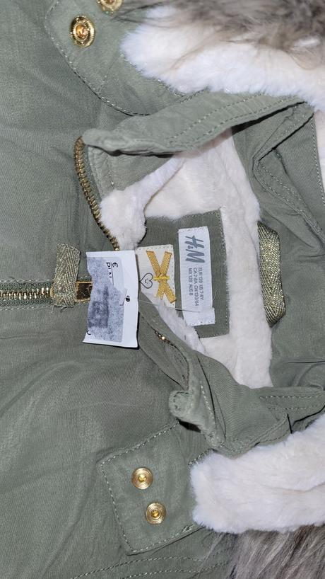 Parka 128 h&m zelena, h&m,128
