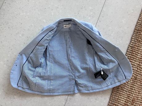 Bledomodré sako, h&m,116