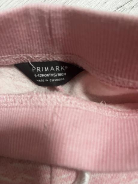 Ružové teplaciky so snurkami, primark,80