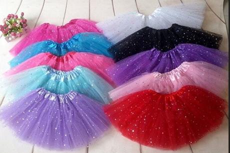 Tutu sukňa s trblietkami rozne farby v ponuke, <50 - xs